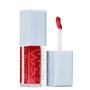 Kosas Wet Lip Oil Gloss Plumping Peptide Lip Treatment Gloss Jaws Red